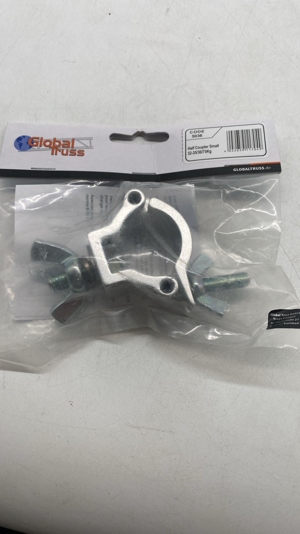 🔩 Half Coupler Small 32–35 mm – Rohrschelle 75 kg TÜV zertifiziert - neu
