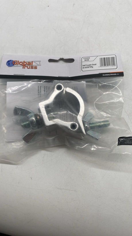 🔩 Half Coupler Small 32–35 mm – Rohrschelle 75 kg TÜV zertifiziert - neu