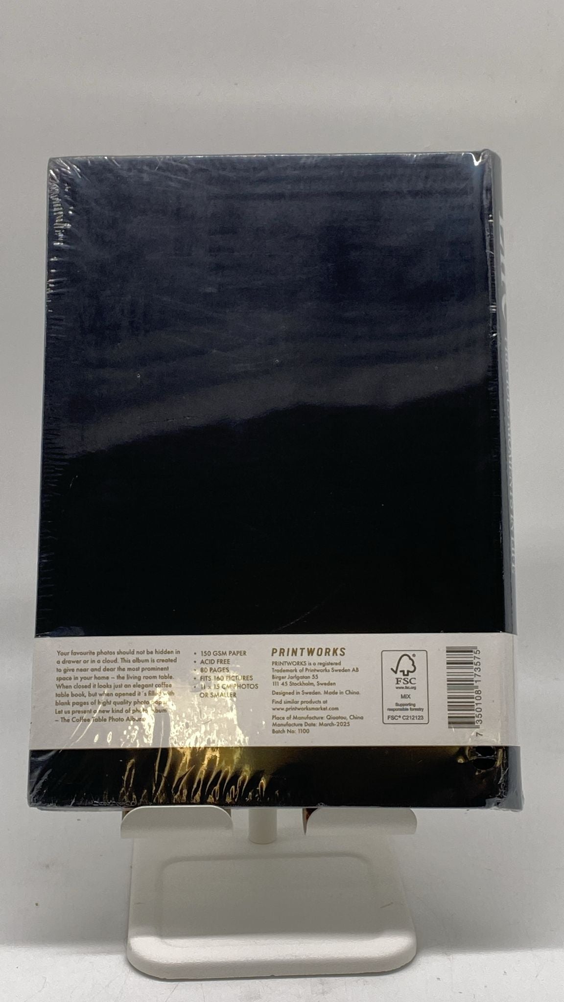 📸 Fotobuch „LIFE“ – 80 Seiten Stoffeinband Schwarz für 160 Fotos - neu