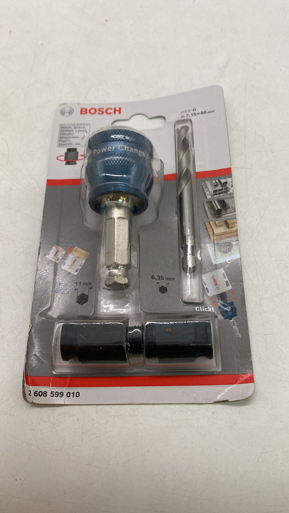 🔧 Bosch Power-Change Adapter 9,5 mm – Sechskant Lochsägenaufnahme - neu