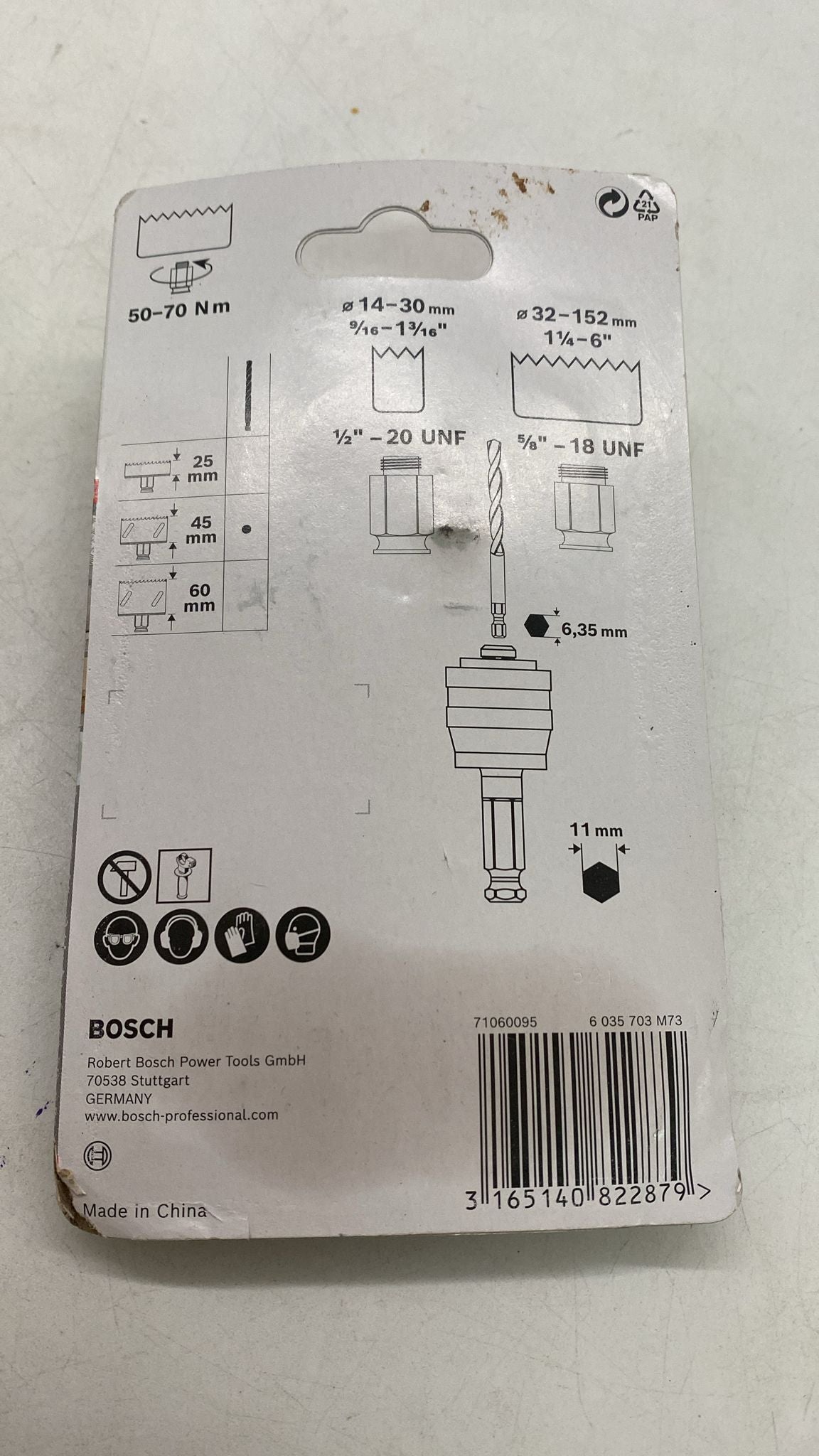 🔧 Bosch Power-Change Adapter 9,5 mm – Sechskant Lochsägenaufnahme - neu