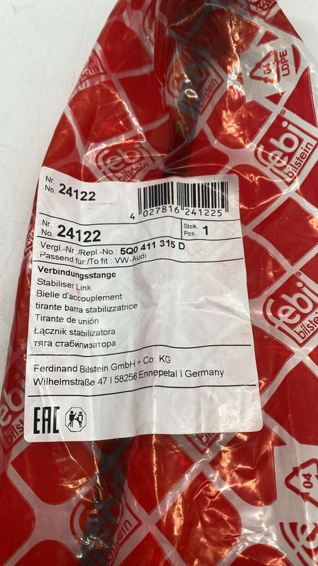 🚗 febi bilstein 24122 Verbindungsstange – Koppelstange inkl. Muttern - B-Ware