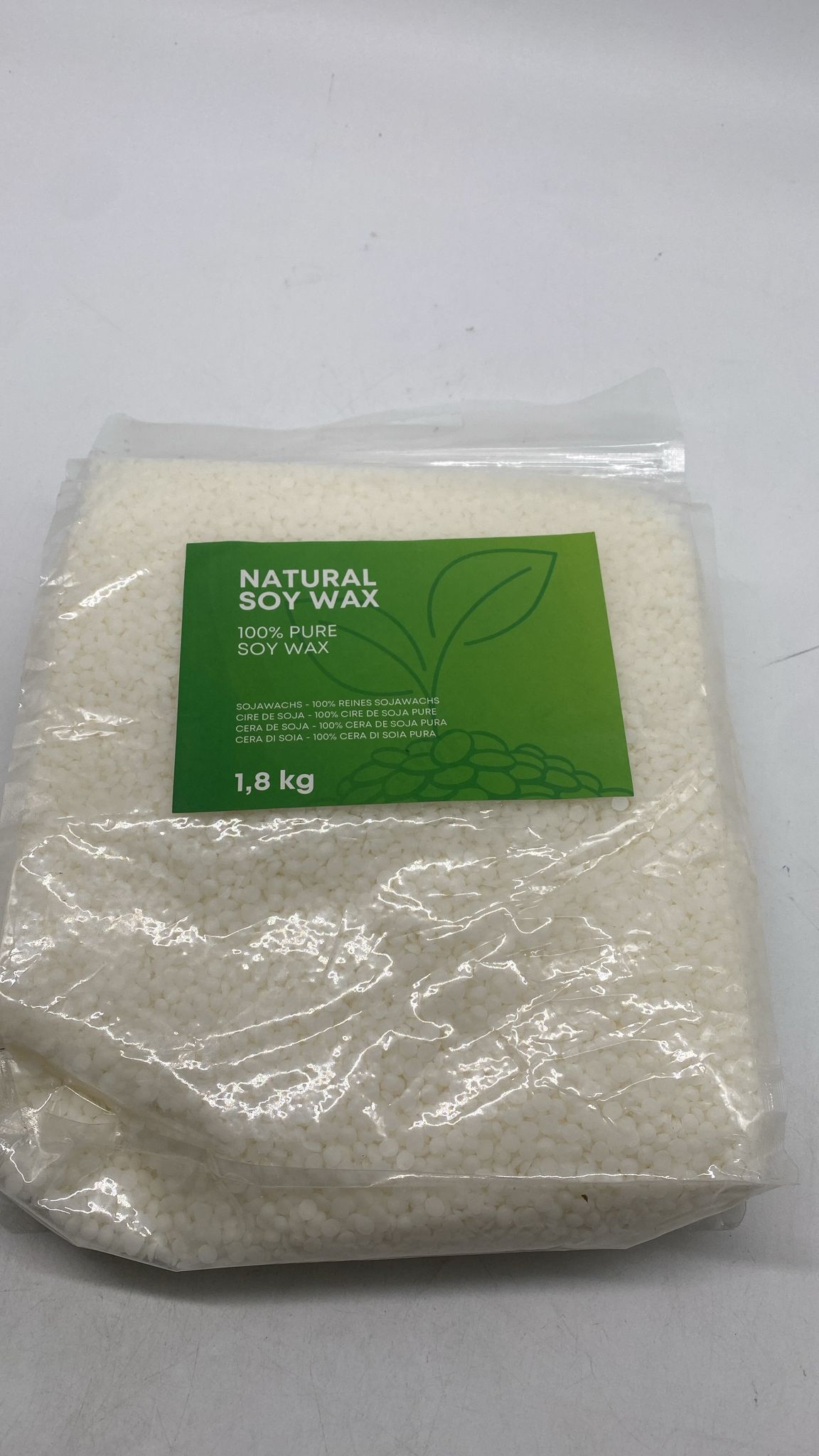 🕯️ molinoRC Sojawachs 1,8 kg – Kerzenwachs pflanzlich DIY Premium - neu