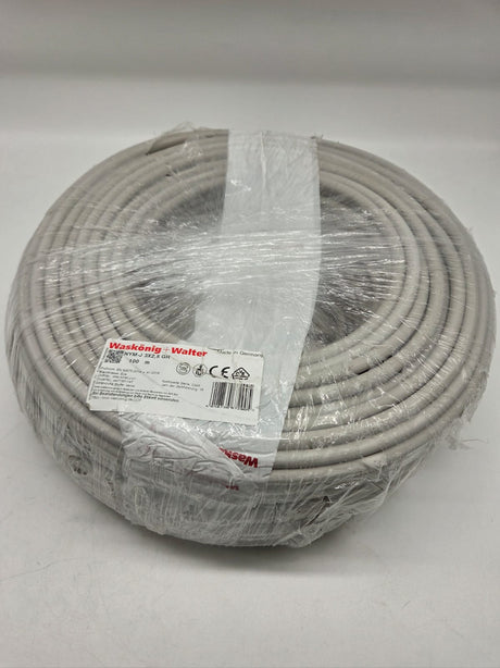 ⚡ 100 m Mantelleitung NYM-J 3×2,5 mm² grau (B-Ware)