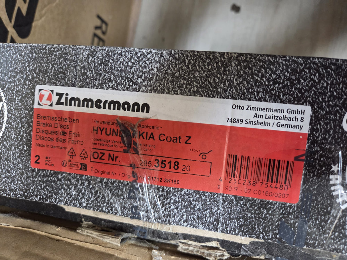 🛞 ZIMMERMANN COAT Z 300 mm Bremsscheibe 2er Set – B-Ware!