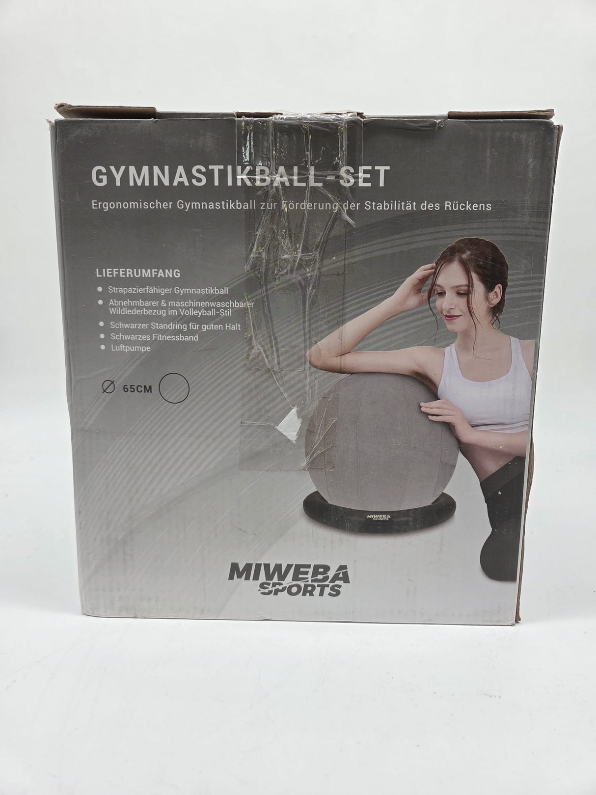 🏋️‍♀️ Miweba 4in1 Gymnastikball 65 cm (B-Ware)