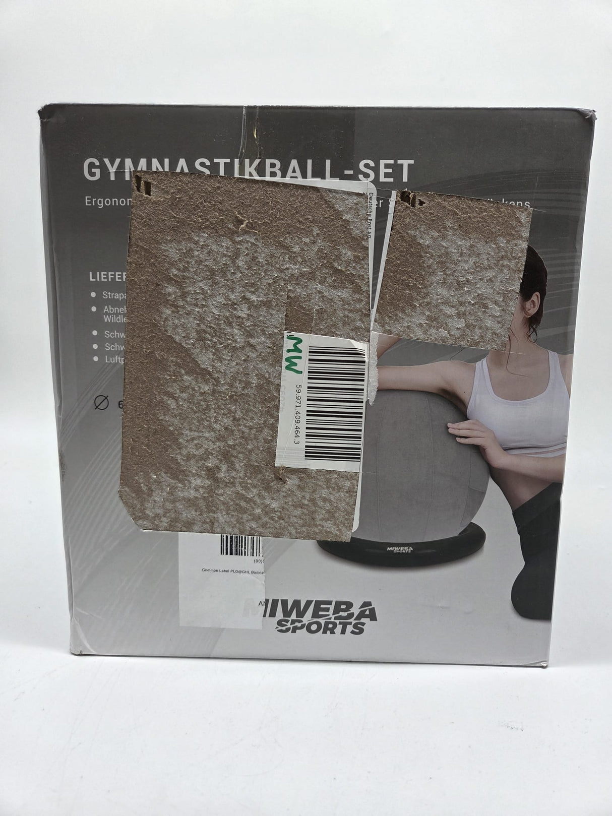 🏋️‍♀️ Miweba 4in1 Gymnastikball 65 cm (B-Ware)
