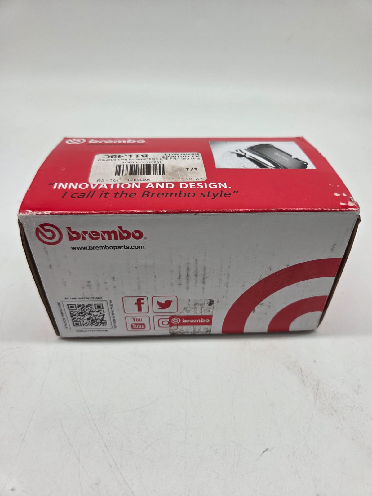 BREMBO Bremsbelagsatz, Scheibenbremse PRIME LINE – P 61 066