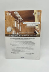 Silwy Magnet-Metallleiste 25 cm – Weiß