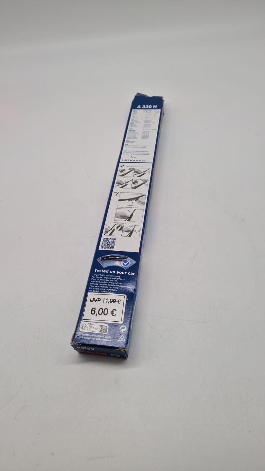🚗 Bosch Heckscheibenwischer A330H – 330 mm - B-Ware