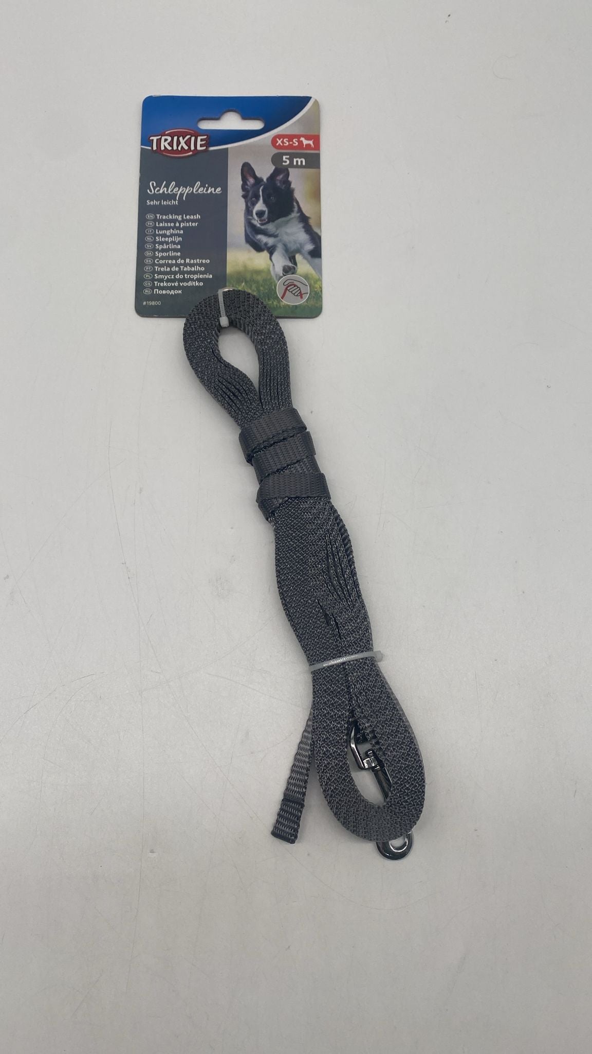 🐕 TRIXIE Schleppleine XS–S – 5 m, extra leicht, Grafit, neu