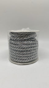 🧵 Kordel Silber 10 mm – 10 m Bastelkordel mit Glanzeffekt für Deko & DIY - neu
