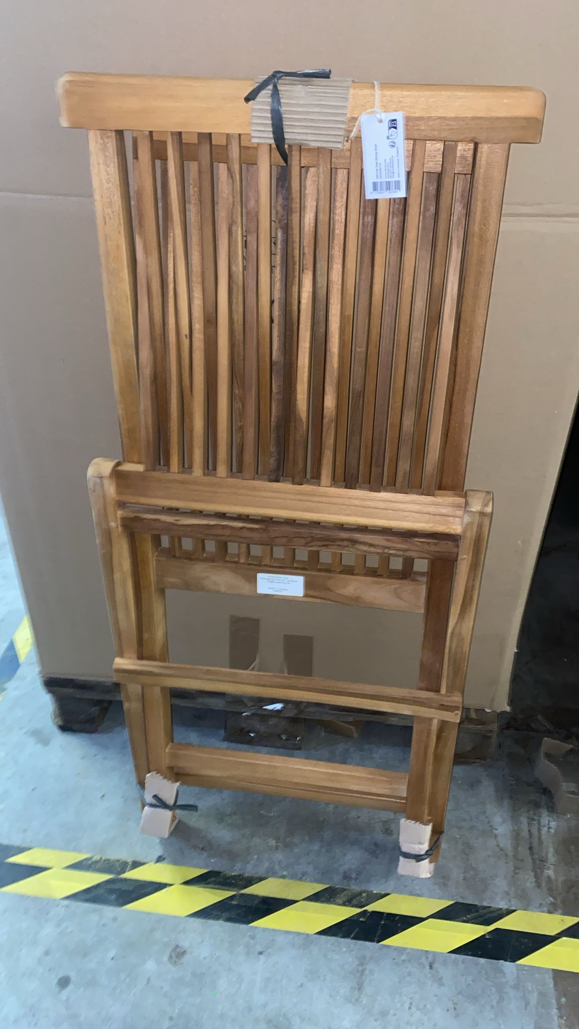 🪑 Toledo Esszimmerstuhl aus Teak – 46×62×89 cm, Egen - B-Ware