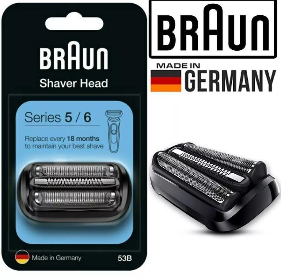 🌟 Original Braun 53B Ersatzfolien- & Cutter-Kassettenkopf für Series 5 & 6 Rasierer 🌟