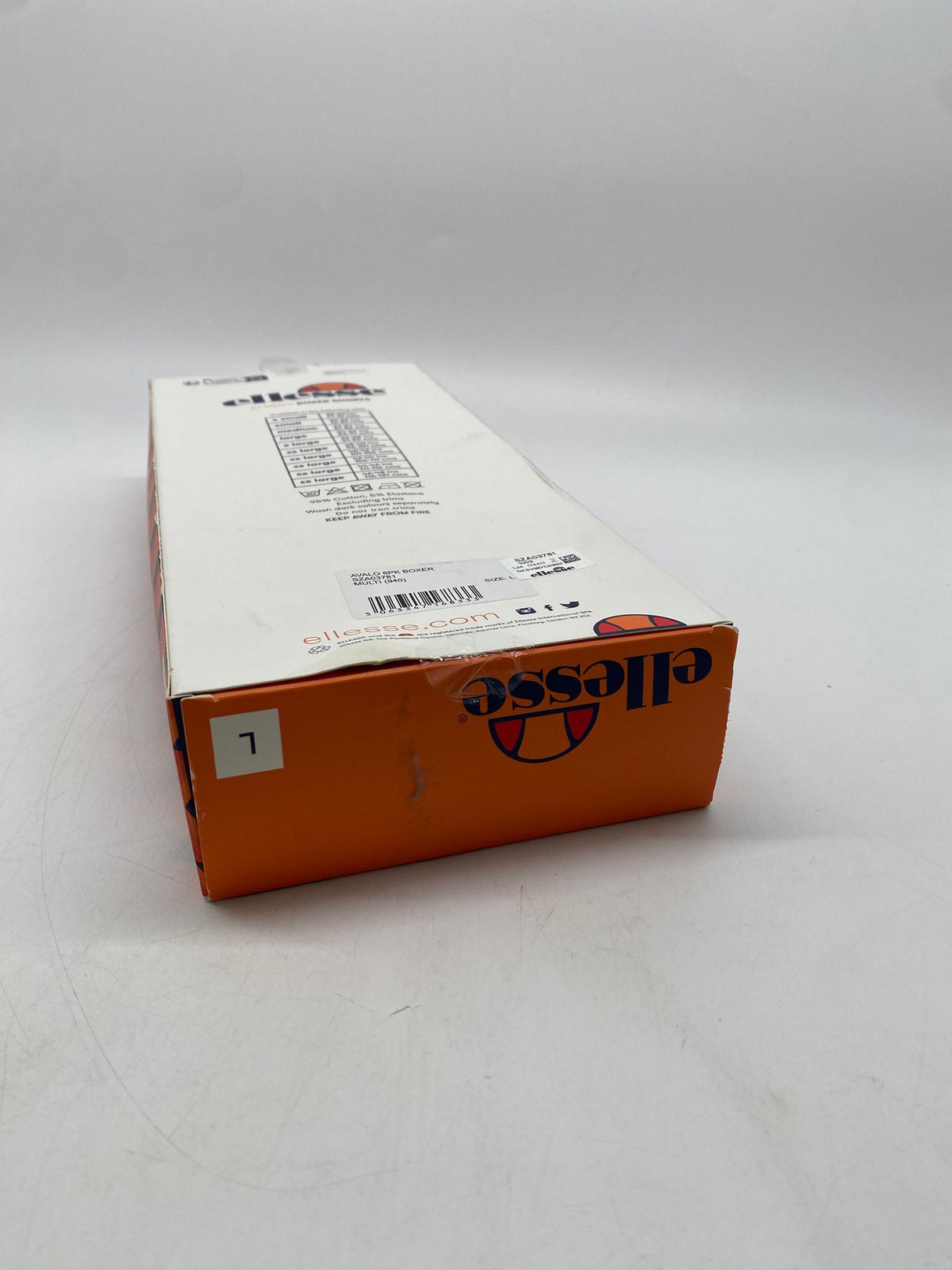 🩲 ELLESSE Boxershorts Set – Grau/Schwarz/Weiß, Größe L - B-Ware