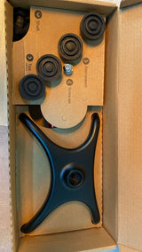 🩼 Rehand Vierfuß-Gehstock – Rot, faltbar, höhenverstellbar, bis 136 kg, neu
