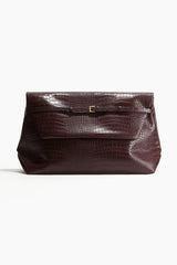 👜 H&M Oversized Clutch Weinrot – elegante Handtasche - neu