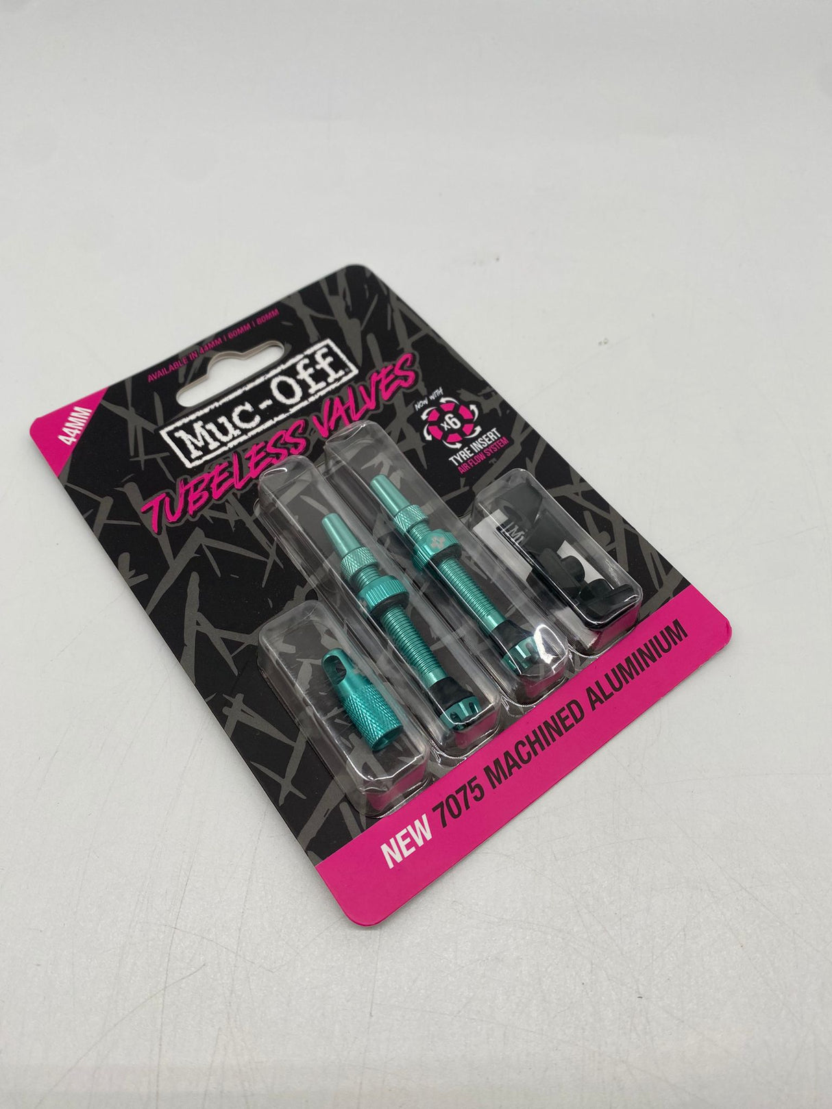 🚴 Muc-Off Tubeless Valve Kit V2 – 44 mm, Türkis - OVP