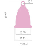 💗 Premium Menstruationstasse – Größe L – Rosa