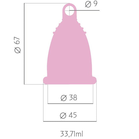 💗 Premium Menstruationstasse – Größe L – Rosa