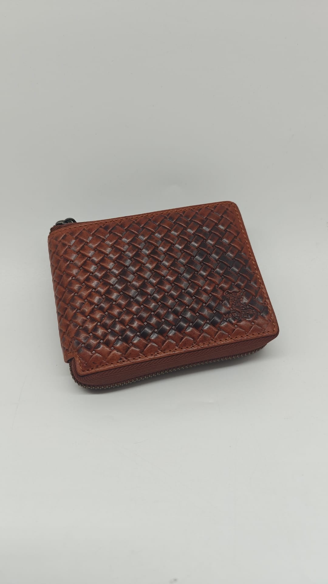 👝 MATADOR Herren Karten-Portemonnaie – Leder | Modell Karo Braun 6404/A