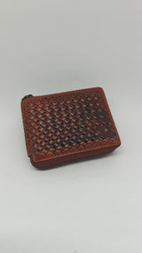 👝 MATADOR Herren Karten-Portemonnaie – Leder | Modell Karo Braun 6404/A