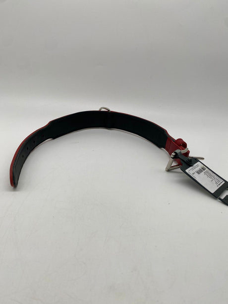 🐶 HUNTER Halsband Swiss 50 S-M – Rot/Schwarz, Leder - B-Ware