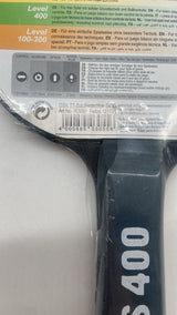 Donic Schildkröt Tischtennisschläger S400 – 1,4 mm Schwamm, Extra Protection Tape - B-Ware