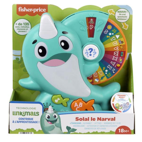 Fisher-Price Linkimals – Solal der Narwal Musikalisches Entwicklungsspielzeug