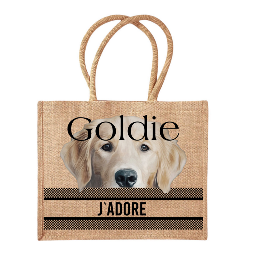 👜 COCO + LOUIS Jute Shopper „Golden Retriever“