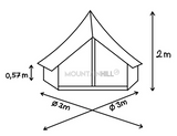 🔆 MOUNTAINHILL Bell Tent Ø 3m Baumwollzelt