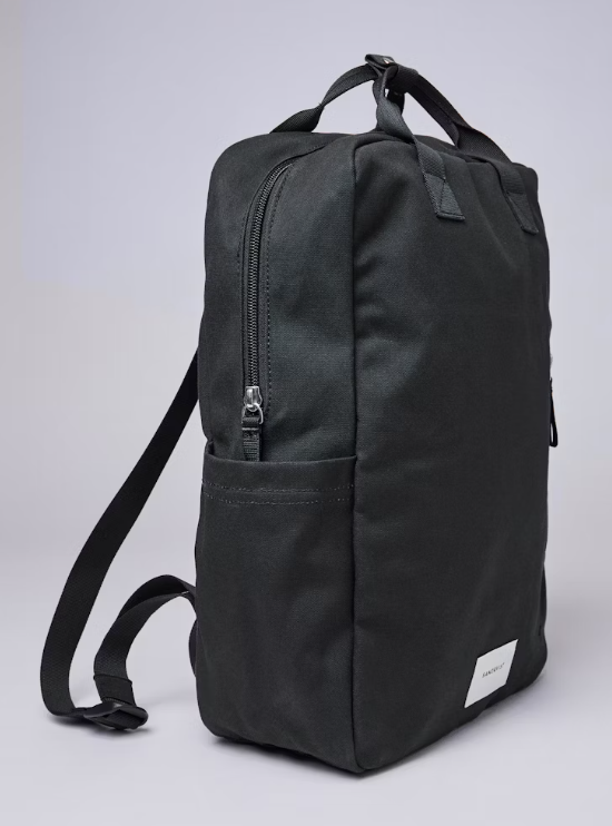 🌟 Sandqvist Knut Rucksack – Schwarz  🌟
