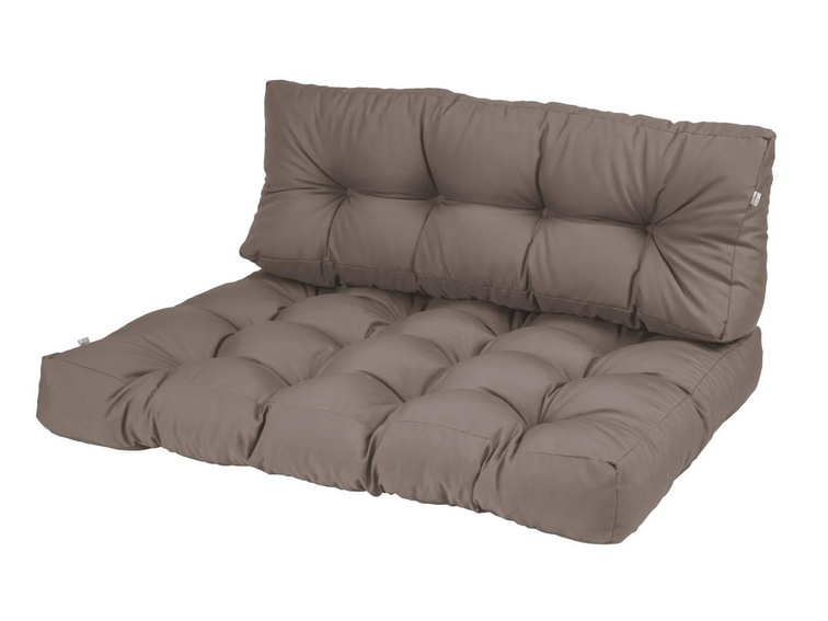 🪑 LIVARNO home Palettenkissen-Set Taupe