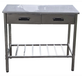 🔪 J.W. Edelstahl-Arbeitstisch 100x50,5cm