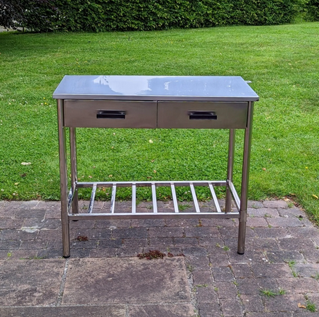 🔪 J.W. Edelstahl-Arbeitstisch 100x50,5cm