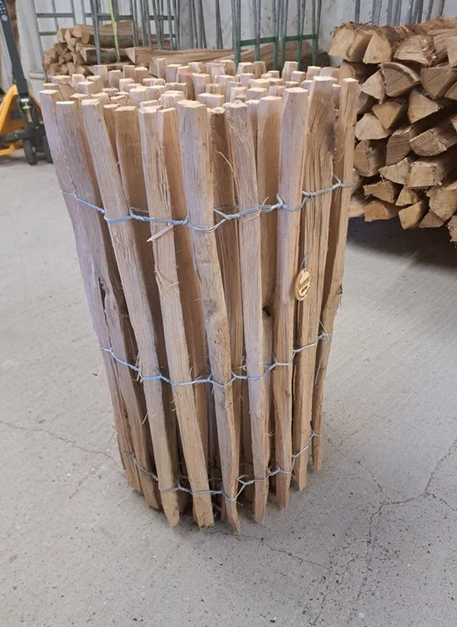🌳 Staketenzaun Eiche 100 cm hoch – 5 m Rolle