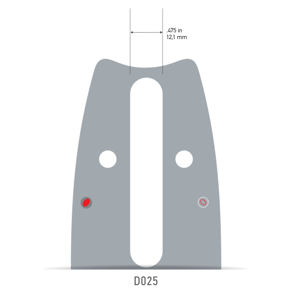 Oregon Führungsschiene 40 cm (.325" / 1.6 mm) – AdvanceCut™ 163SFGD025