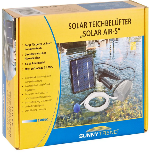 ☀️ Esotec Solar-Teichbelüfter Air-S – B-Ware