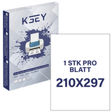 📦 KEEY Selbstklebende Etiketten A4 – 100 Blatt (B-Ware)