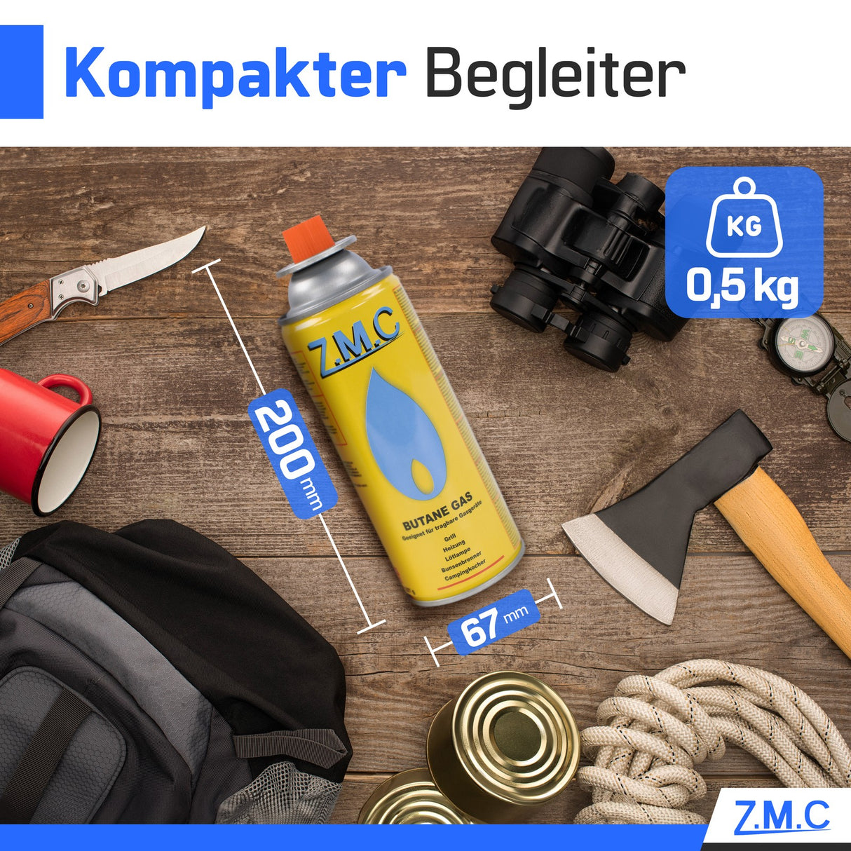 ZMC Butan-Gaskartusche 227 g