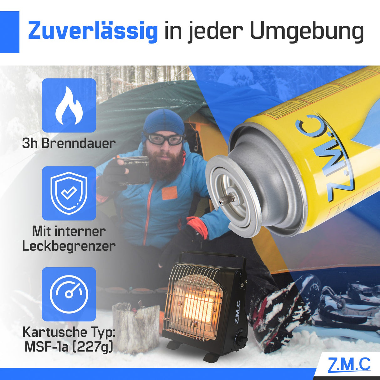 ZMC Butan-Gaskartusche 227 g