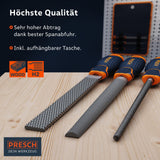 Presch Holzraspel-Set 3-tlg. inkl. Rolltasche