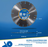 🌟 S&R Diamanttrennscheibe 230x22,2 mm – Universell & Lasergeschweißt 🌟