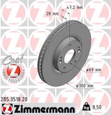 🛞 ZIMMERMANN COAT Z 300 mm Bremsscheibe 2er Set – B-Ware!