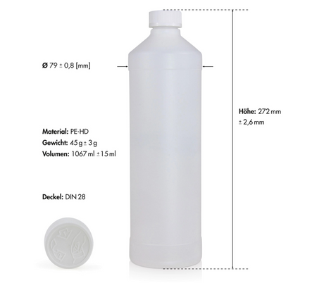 🔥 Flambiol Bioethanol 96,6 % – 1L Flasche