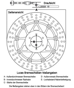 TRW / Lucas Bremsscheibe MST245 – Starr, mit ABE