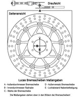 TRW / Lucas Bremsscheibe MST245 – Starr, mit ABE