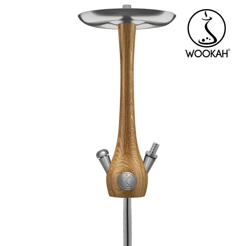 💨 WOOKAH Rauchsäule Oak + Vase Check Set